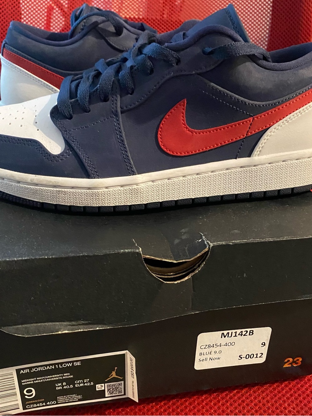 Nike Air Jordan 1 Low SE - Navy/Red/White